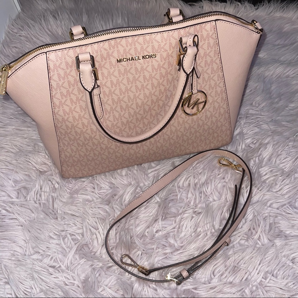 MICHAEL KORS Ciara Large Saffiano Leather Satchel